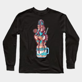 Chocolate and Mint cocktail with Ice Cream Long Sleeve T-Shirt